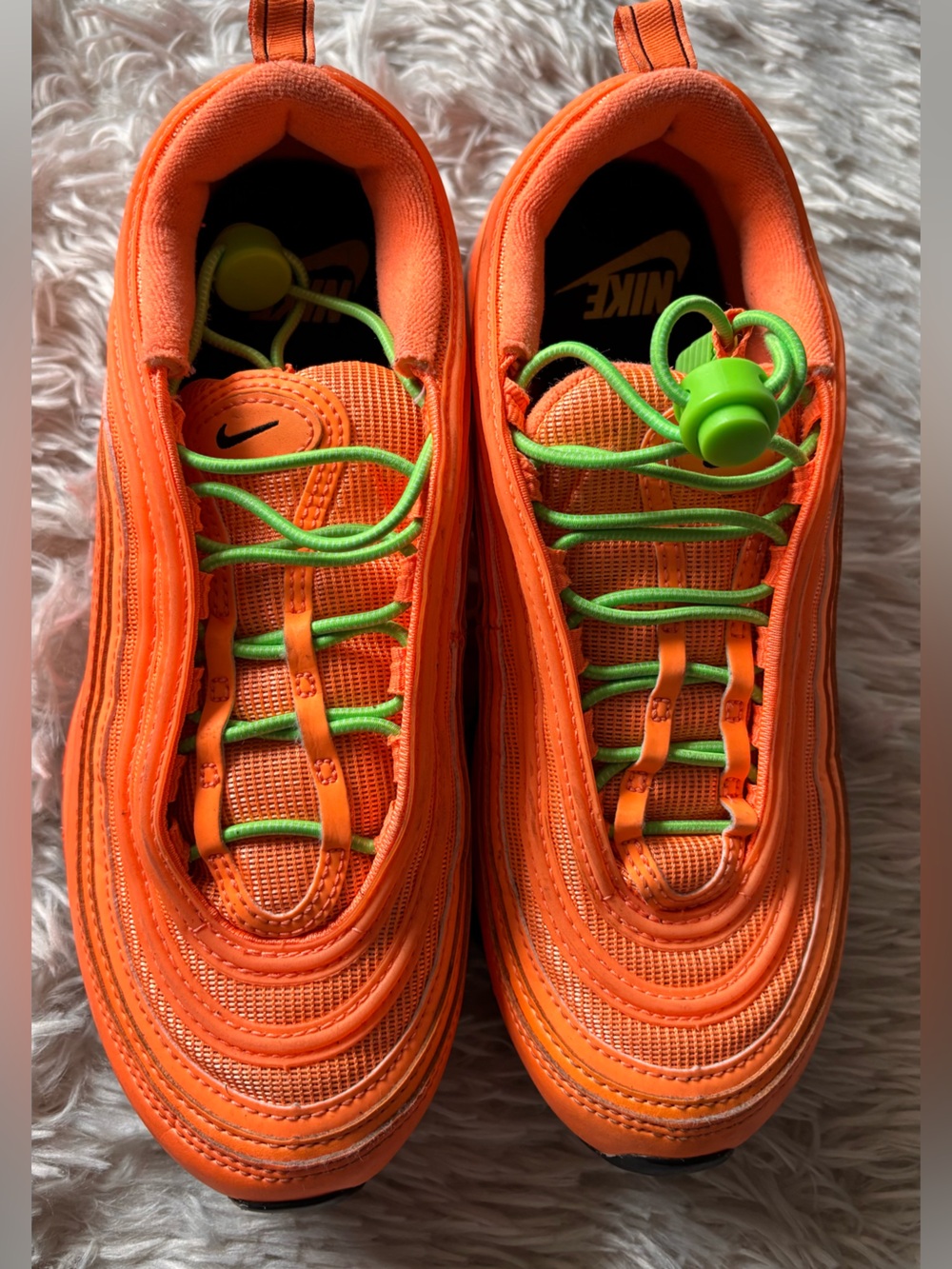 Nike Air Max 97 Atomic Orange/Black DM8338-800 Women’s Size 7.5 - Picture 4 of 9